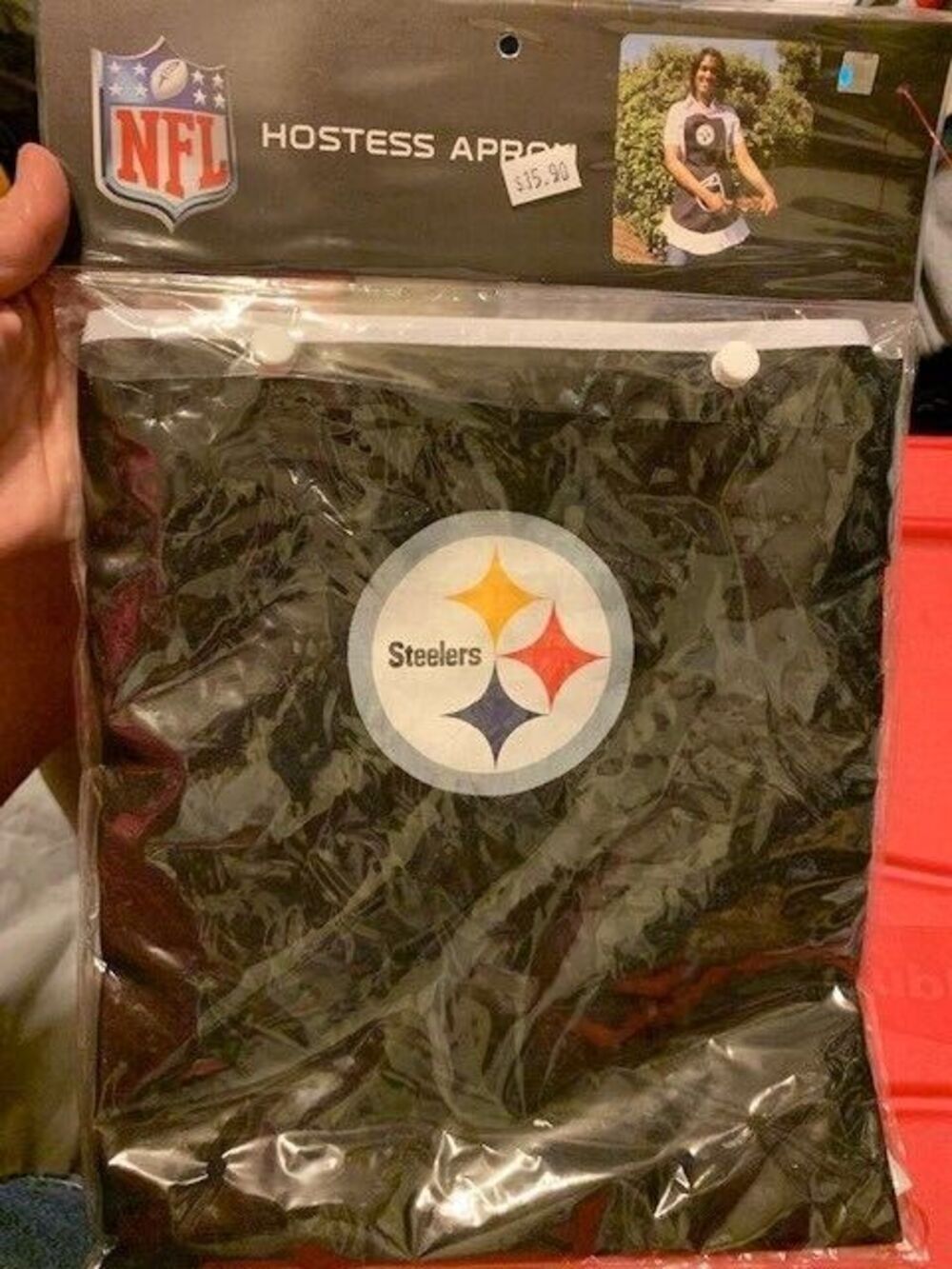 NFL Pittsburgh Steelers Hostess Apron NWT Vintage Tailgating BBQ Pro Specialties